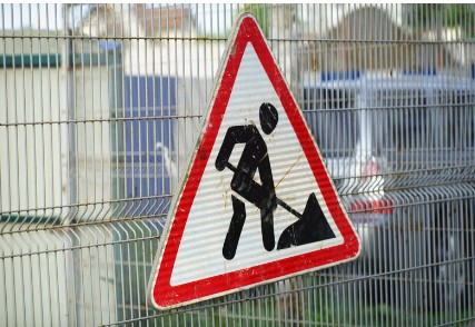 Etiquetas de advertencia y seguridad de construcción