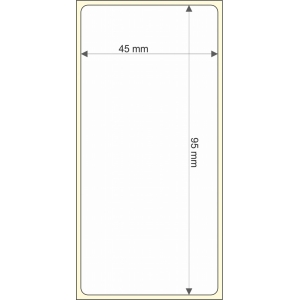 Rollo etq.45x95/1 Papel B Mate Extra Ink-Perm 0/0- St B-R