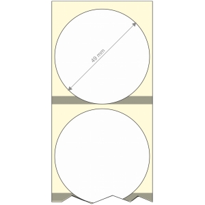 Rollo etq.49x49/1 Papel B Mate Extra Ink-Perm  0/1-D St B-C