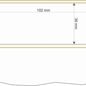 Rollo etq.102x36/1 Papel B. Mate-Perm  0/0- St B-R