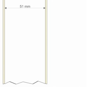 ROLLO Pp Bco Mate Ink-Perm  51 mm x 29 mt - St