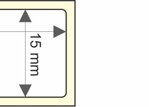 Rollo etq.35x15/1 Papel B Term No P-Perm  0/0- Fe B-R