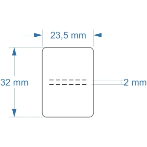 Rollo etq.24x32/1 Pe Trans. Brillo 100-Fuerte  0/0- Fe B-R