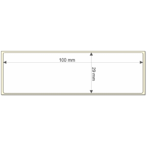 Rollo etq.100x29/1 Pp B Brillo ink-P. Muy Fuerte  0/0- St B-